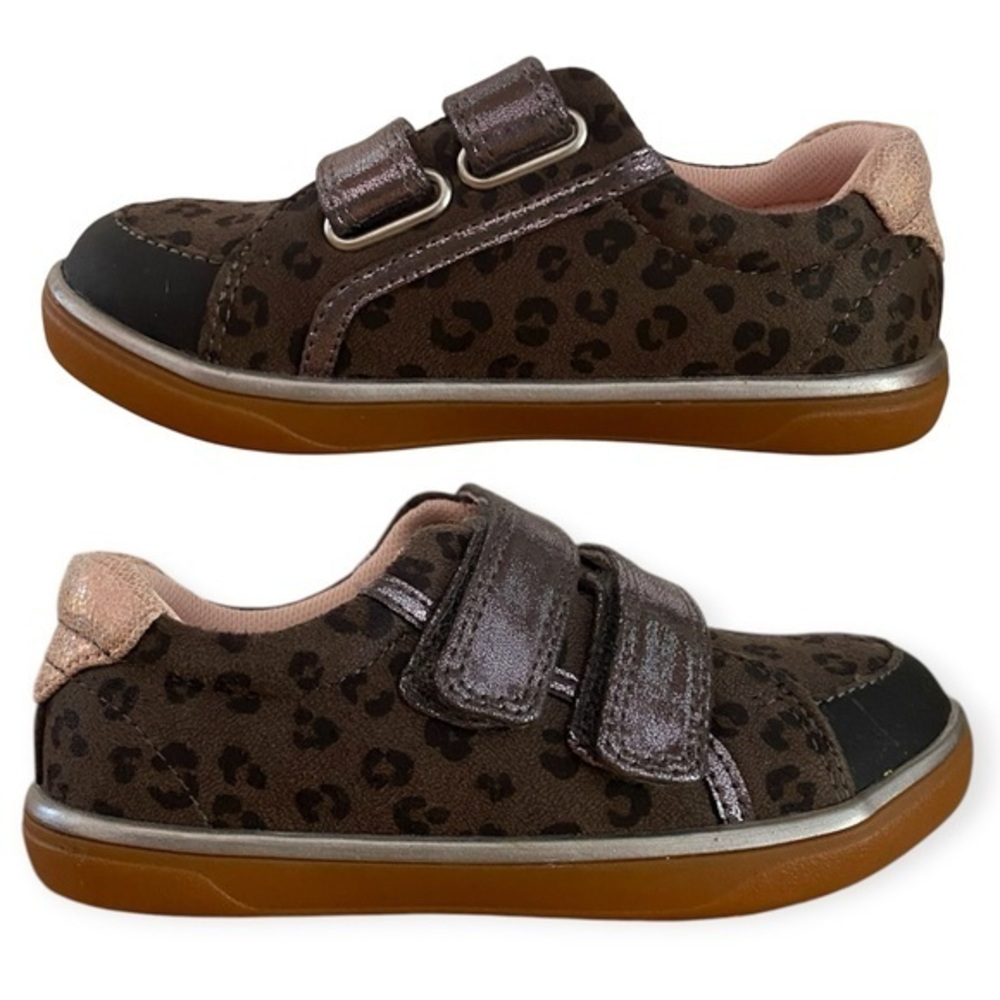 Livie and Luca Rake Eco Gray Leopard Toddler Sneakers 8